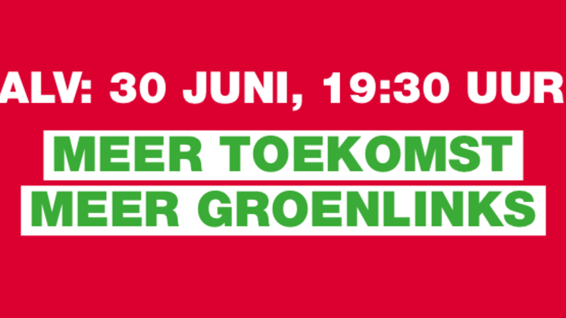 ALV 30 juni